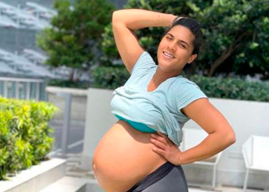 En la etapa final: Francisca Lachapel muestra su embarazo de 38 semanas -  Telenord.com