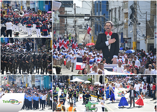 Realizan desfile por el 211 aniversario del natalicio de Juan Pablo Duarte en SFM