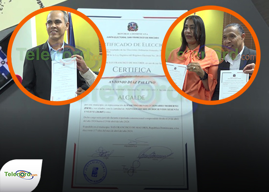 Junta Electoral entrega certificados a ganadores de las pasadas elecciones municipales 2024 en SFM