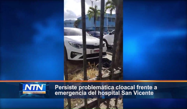 Persiste problemática cloacal frente a emergencia del hospital San Vicente