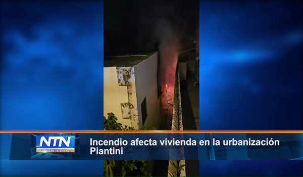 Incendio afecta vivienda en la urbanización Piantini