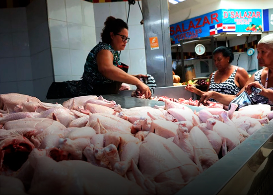 Precio del pollo sube por escasez y preocupa a comerciantes y amas de casa