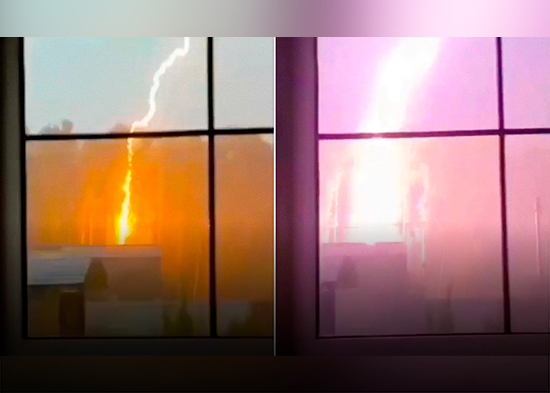 VIDEO: El momento exacto de la caída estremecedora de un rayo a las afueras de Moscú