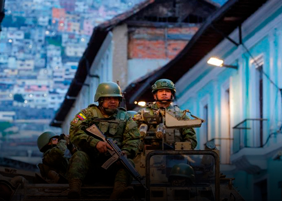 Ecuador despliega 2,000 militares en provincia de Manabí tras 15 asesinatos en 12 horas