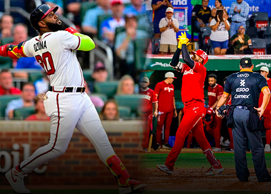 Ozuna, y Fermín y Franco conectan cuadrangulares en MLB, MiLB y Mexico