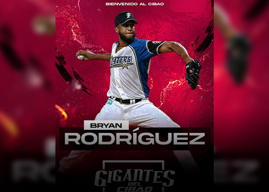 Gigantes del Cibao adquieren al lanzador Bryan Rodríguez en cambio con las Águilas Cibaeñas