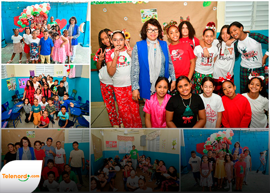 Colegio Los Amiguitos SFM realiza compartir navideño con estudiantes de primaria