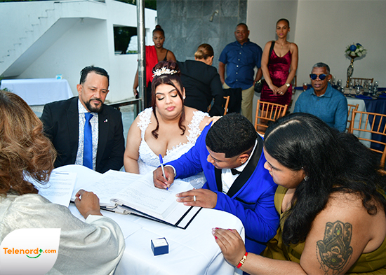 Contraen matrimonio Jada Pérez y Jefrey Manuel Hilario