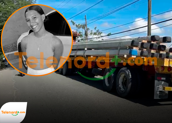 Joven muere aplastada por camión cargado de postes eléctricos en Cenoví