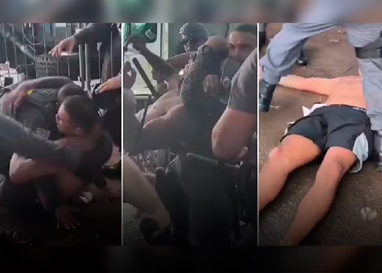 VIDEO: Hombre cae fulminado por una llave 'mataleón' de la Policía