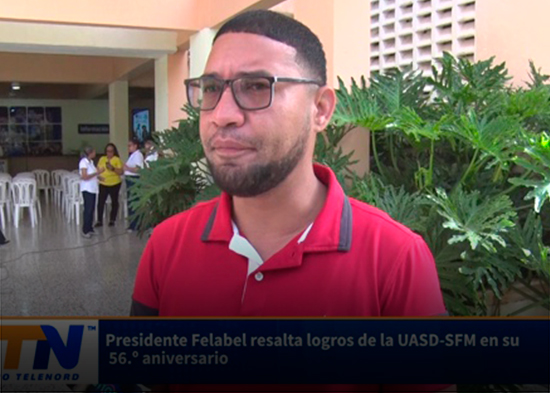 Presidente Felabel resalta logros de la UASD SFM en su 56 º aniversario