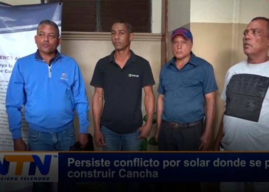 Persiste conflicto por solar donde se pretende construir Cancha