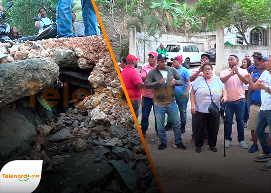 Protestan en Mata Larga por falta de puente, derrumbe y calles intransitables