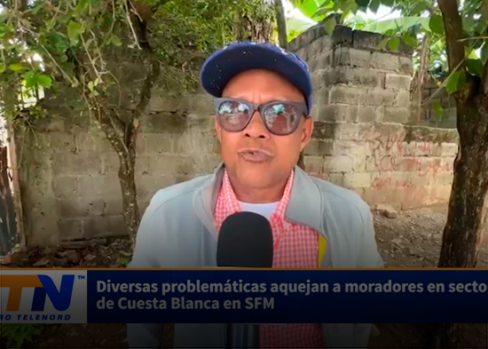 Diversas problemáticas aquejan a moradores en sectores de Cuesta Blanca en SFM