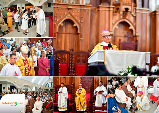 Conmemoran la misa de la Cena del Señor en la Catedral Santa Ana SFM
