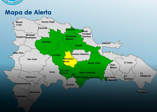 COE mantiene una provincia en alerta amarilla y nueve en verde este Sábado Santo