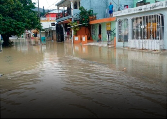 Gran parte del país ameneció inundado este miércoles por fuertes y persistentes lluvias
