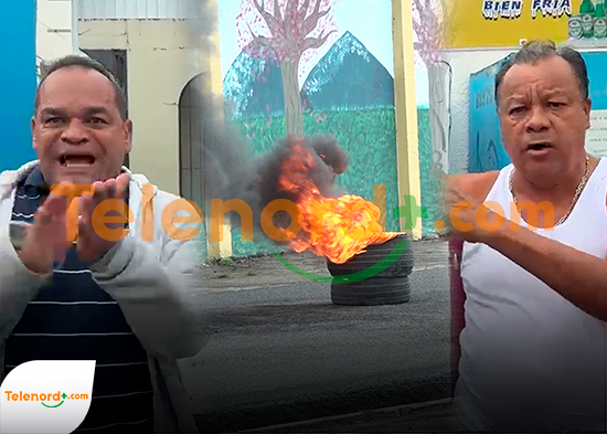 Moradores del sector Ercilia Pepín estallan por protestas de estudiantes