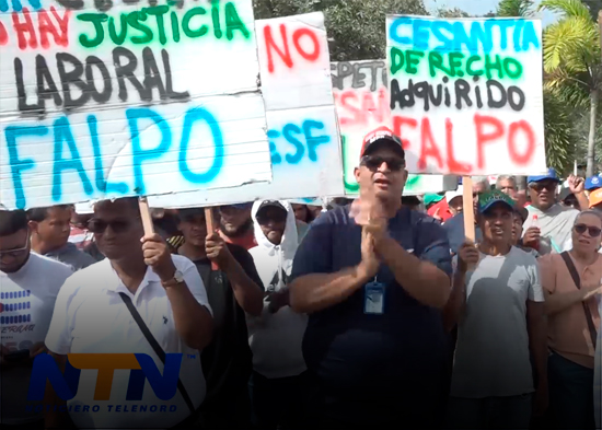 Trabajadores SITRANESTLE protestan contra intento de eliminar la cesantía laboral