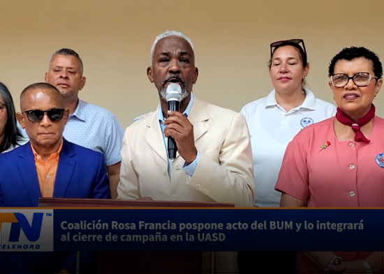 Coalición Rosa Francia pospone acto del BUM y lo integrará al cierre de campaña en la UASD