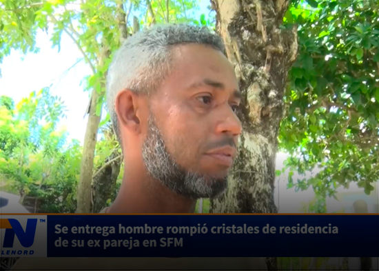 Se entrega hombre rompió cristales de residencia de su ex pareja en SFM