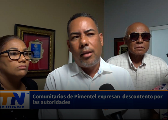 Comunitarios de Pimentel expresan descontento por las autoridades