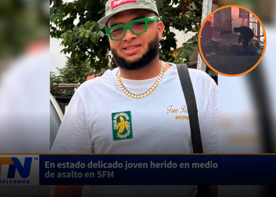 En estado delicado joven herido en medio de asalto en SFM
