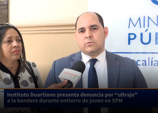 Instituto Duartiano presenta denuncia por “ultraje” a la bandera durante entierro de joven en SFM