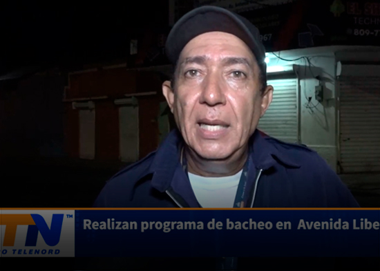 Realizan programa de bacheo en Avenida Libertad SFM