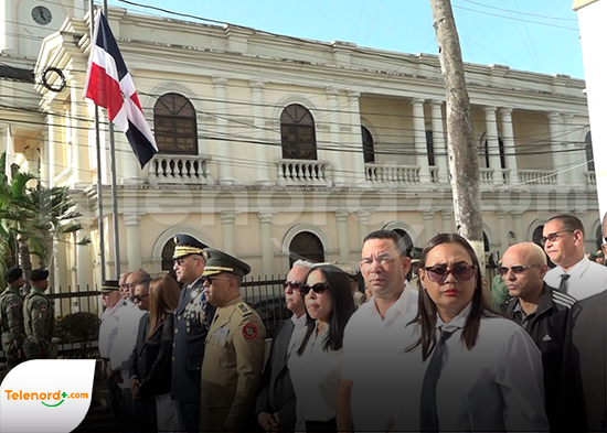 Con izamiento de la bandera inician actos por 150 aniversario del fallecimiento de Juan Pablo Duarte