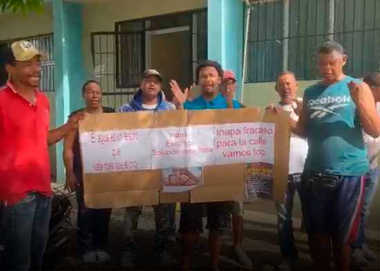 Reclaman a INAPA solución inmediata ante escasez de agua en Barrio Las Flores